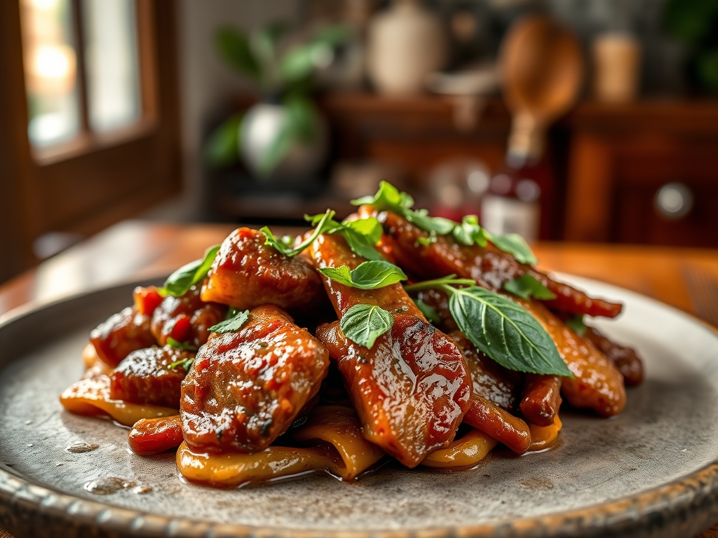 Freshly prepared basil beef recipes