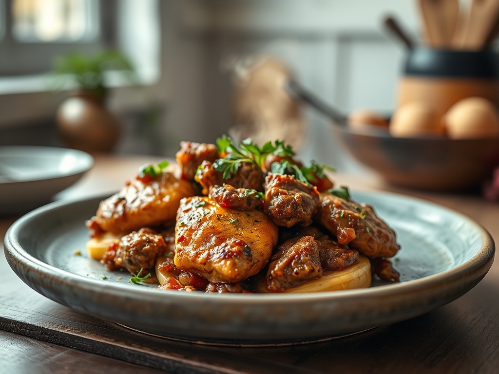 Freshly prepared chicken and ground beef recipes