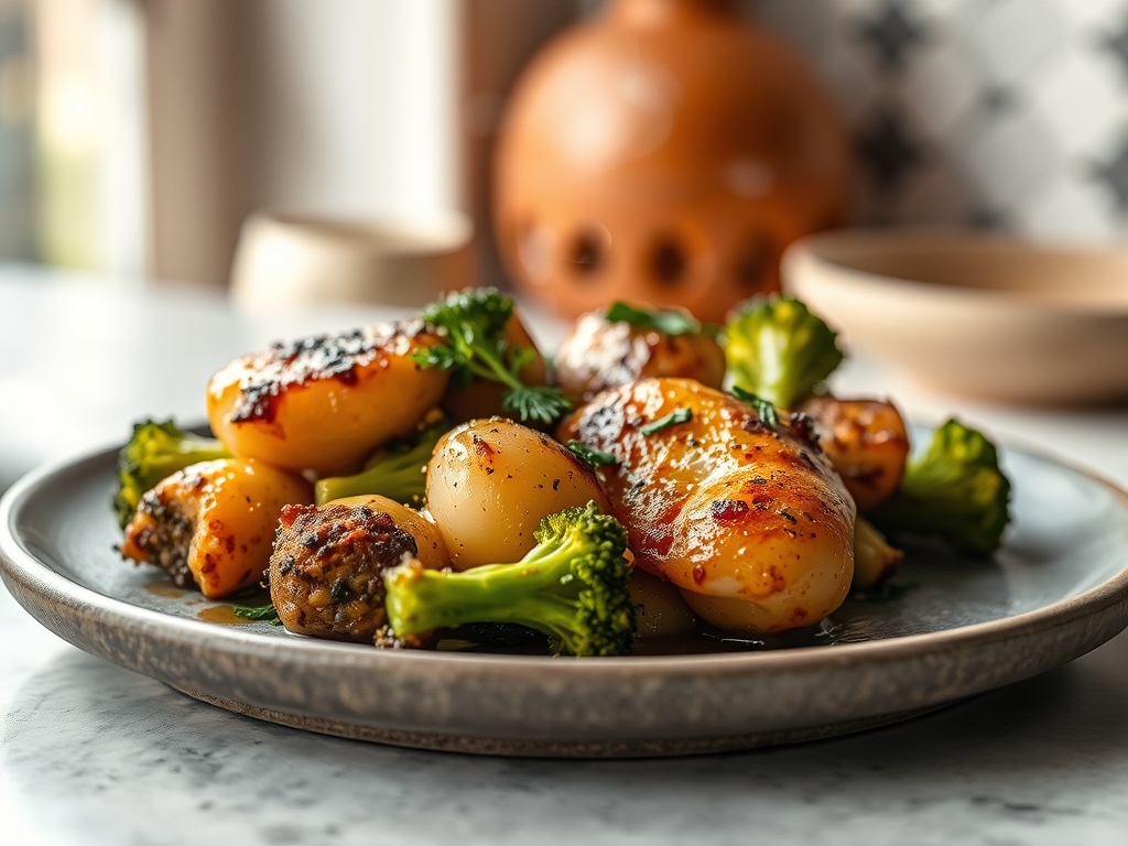 Freshly prepared chicken broccoli potato recipes