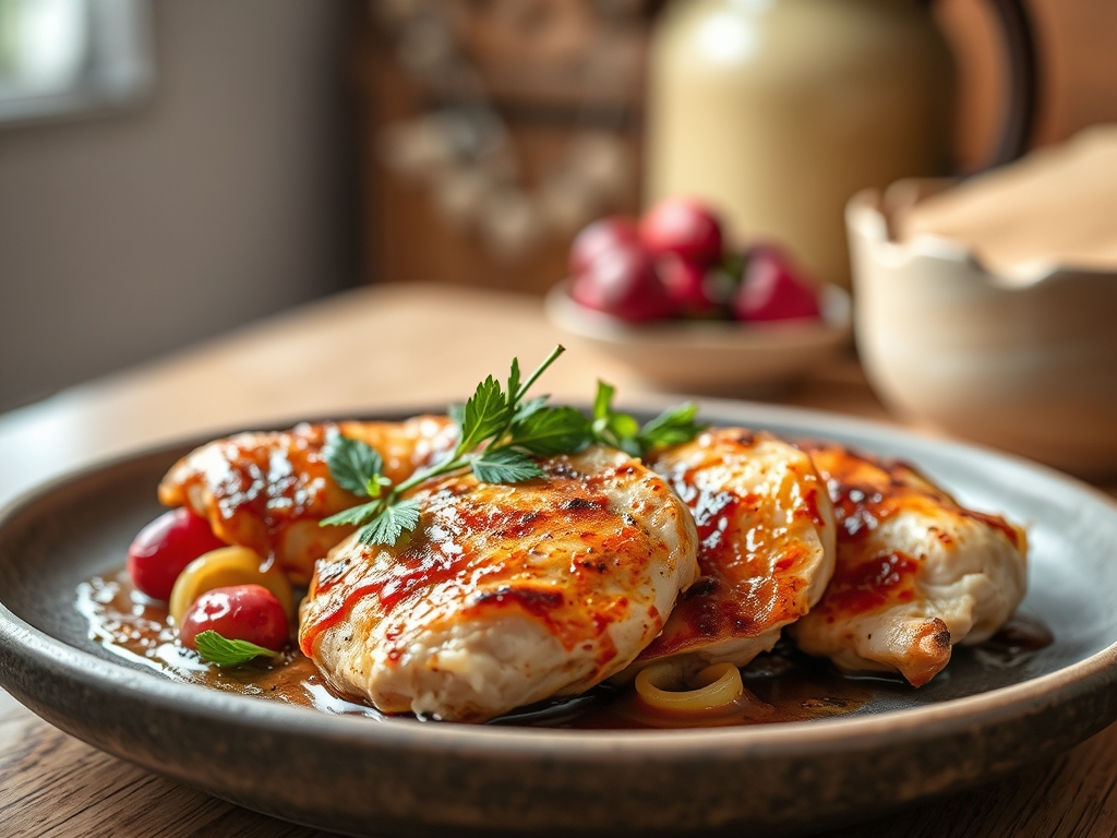 Freshly prepared cranberry chicken recipes