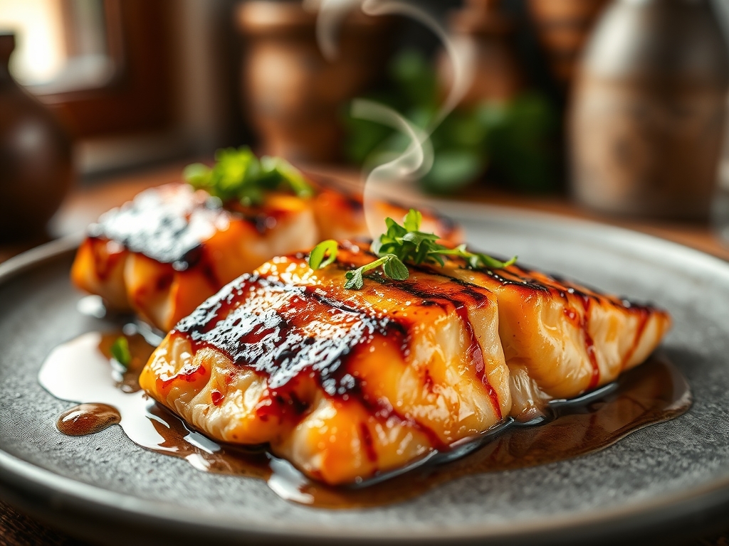Freshly prepared grilled teriyaki salmon recipes