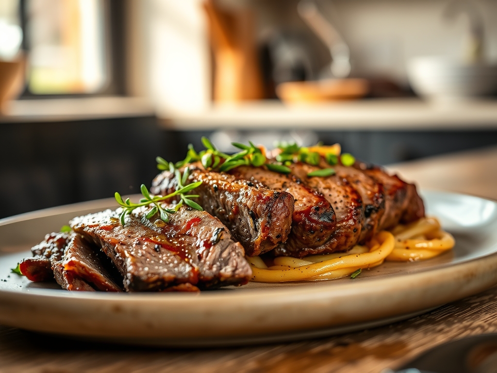 Freshly prepared seasoned roast beef recipes