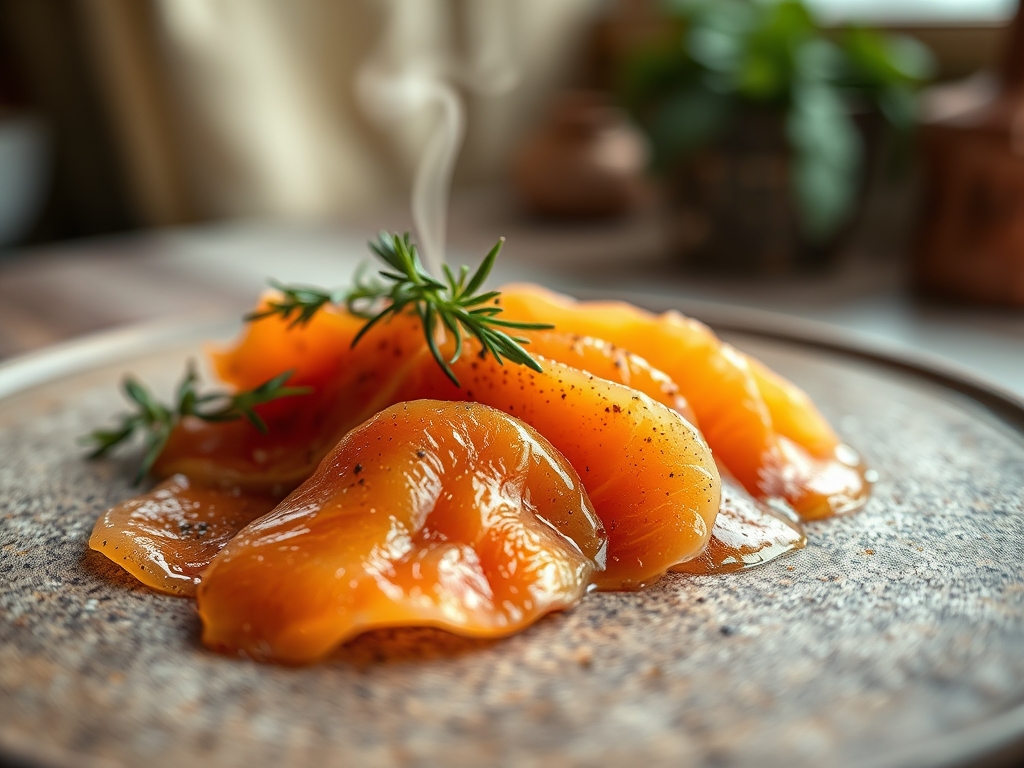 Freshly prepared sliced smoked salmon recipes