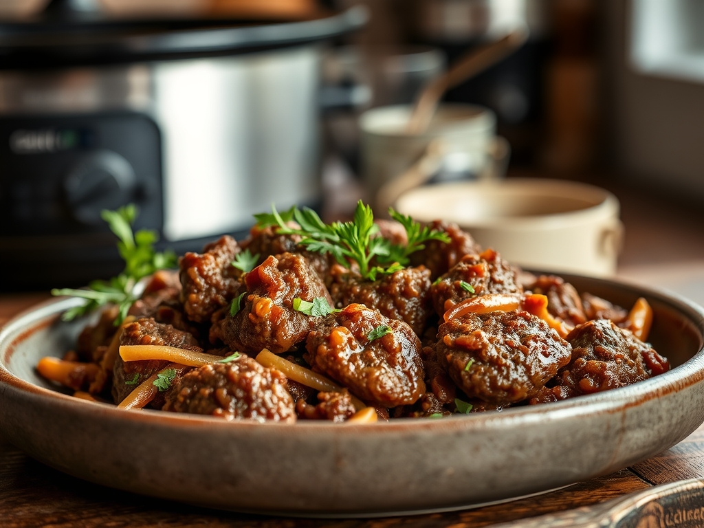 Freshly prepared slow cooker ground beef recipes healthy
