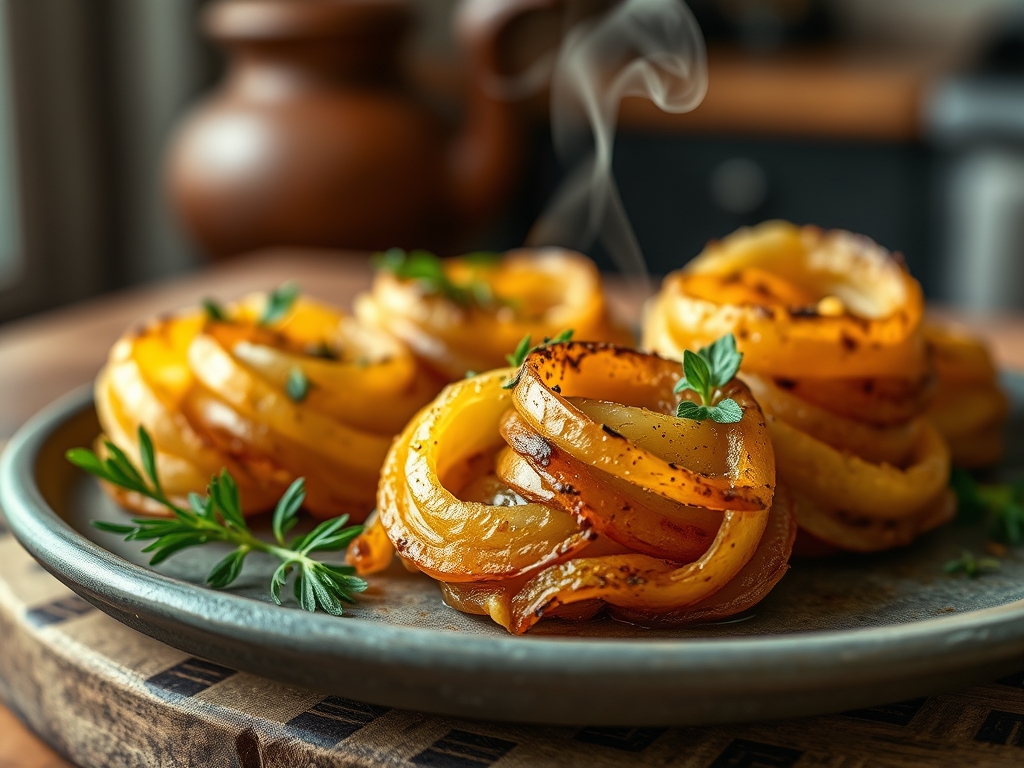 Freshly prepared spiral potato recipes